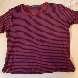 Red striped tee